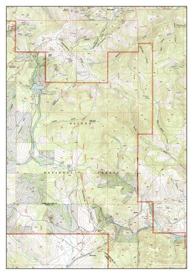 Usa Timeless Maps Greenhorn Mountain Montana Editorial Stock Photo ...