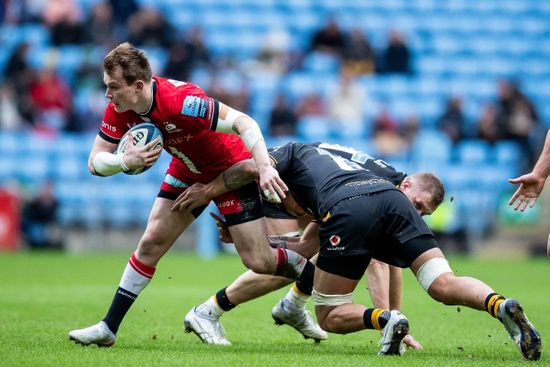 Nick Tompkins Saracens 12 Tackled During Editorial Stock Photo - Stock ...