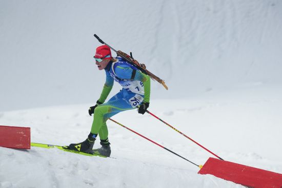 Lovro Planko Slovenia Competes During Biathlon Editorial Stock Photo ...