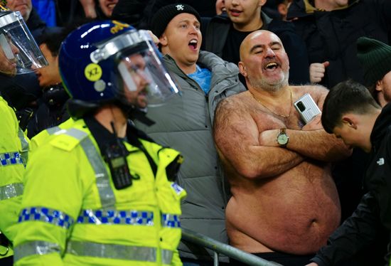 Happy Topless Manchester City Fan Editorial Stock Photo Stock Image Shutterstock