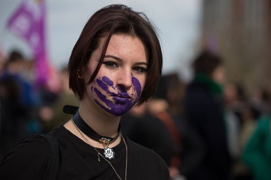 People Holding Sign Denounce Situation Women Editorial Stock Photo ...