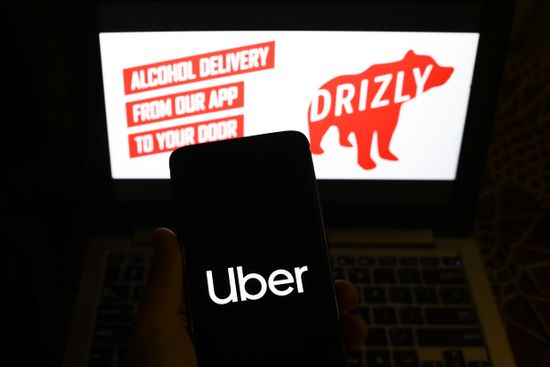 Uber App Logo Displayed On Mobile Editorial Stock Photo - Stock Image ...