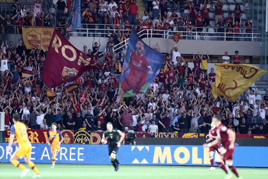 Supporters Roma Seen During Serie Match Editorial Stock Photo - Stock ...