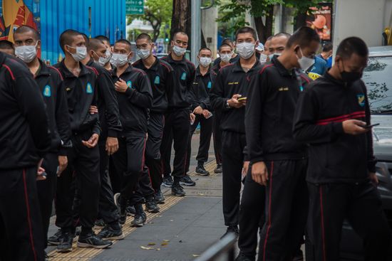 Thai Soldiers Queue Cast Their Votes Editorial Stock Photo - Stock ...