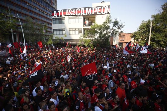 Atlas Fans Celebrate Their Teams Victory Editorial Stock Photo - Stock ...