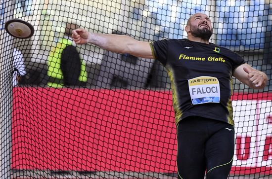 Giovanni Faloci Italy Competes Mens Discus Editorial Stock Photo