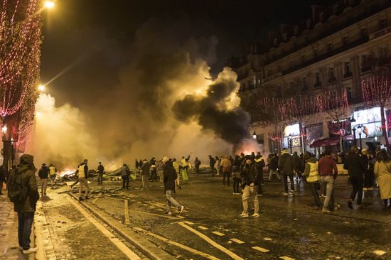 Rioting After Demonstration By Yellow Vests Editorial Stock Photo ...