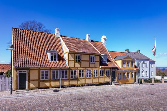 Old Houses Roskilde Denmark Editorial Stock Photo - Stock Image ...