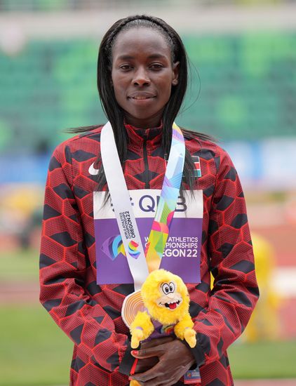 Bronze Medalist Kenyas Margaret Chelimo Kipkemboi Editorial Stock Photo ...