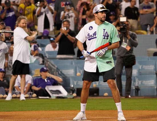 Bad Bunny Mgm Allstar Celebrity Softball Editorial Stock Photo