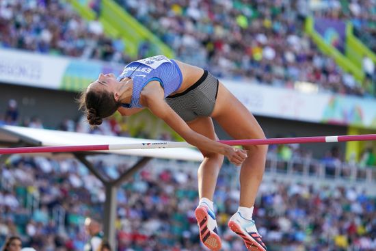 High Jump Womens Final Karmen Bruus Editorial Stock Photo - Stock Image ...