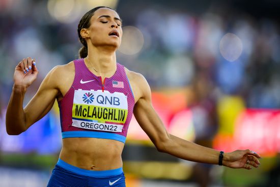 Gold Medalist Sydney Mclaughlin Us Wins Editorial Stock Photo - Stock ...