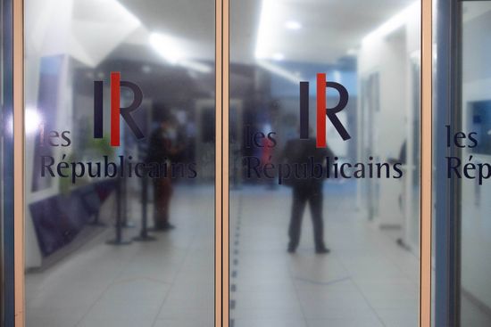 Logo Les Republicains Headquarters During Meeting Editorial Stock Photo ...