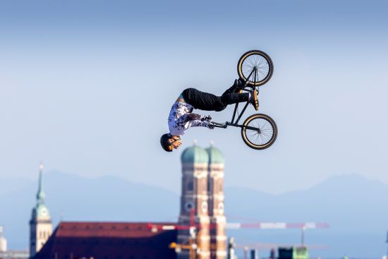 Bmx Freestyle Germanys Timo Schulze Editorial Stock Photo - Stock Image ...