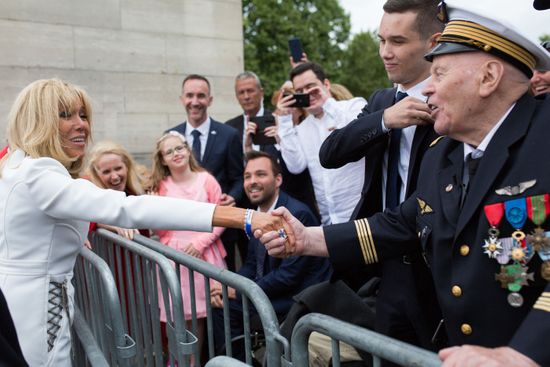 Brigitte Macron Speaks Veteran End Annual Editorial Stock Photo - Stock ...