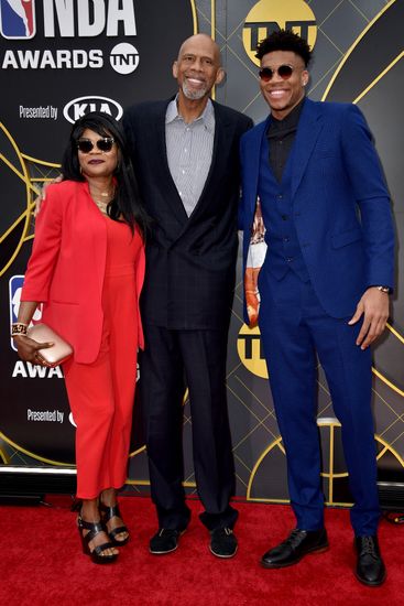 Kareem Abduljabbar Giannis Antetokounmpo Attend 2019 Editorial Stock ...