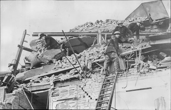 Ww Ii Gemany Rocket Shells Damage Editorial Stock Photo - Stock Image ...