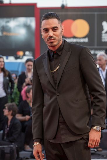 Italian Rapper Marracash Arriving Premiere Le Editorial Stock Photo