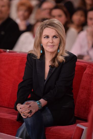 Nathalie Rheims Taping Vivement Dimanche On Editorial Stock Photo ...