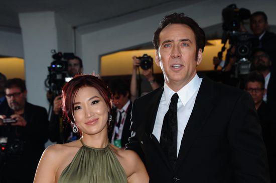 Nicolas Cage His Wife Alice Kim Editorial Stock Photo - Stock Image ...