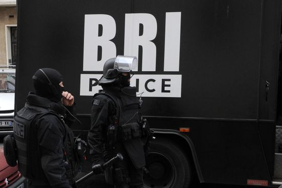 French Special Police Force Bri Front Editorial Stock Photo - Stock ...