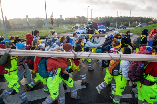 Illustration Picture Shows Start Largescale Blockade Editorial Stock ...