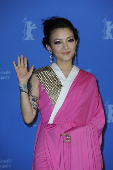 Actress Zhou Xun Attends Flying Swords Editorial Stock Photo - Stock