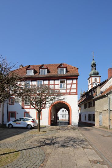 Historic Schleifrashaus Schleifrashof Church Tower Halftimbered