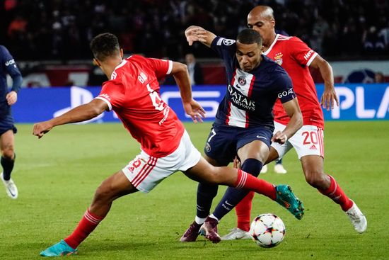 Kylian Mbappe Psg Slips Between Alexander Editorial Stock Photo - Stock ...