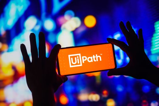 This Photo Illustration Uipath Logo Displayed Editorial Stock Photo ...