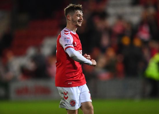 Cian Hayes Fleetwood Town Celebrates Scoring Editorial Stock Photo ...