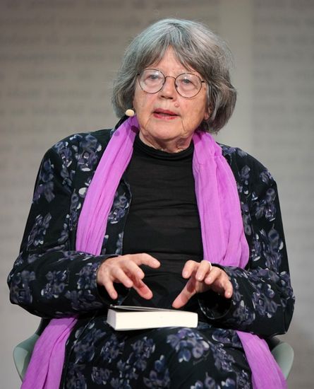 German Author Michi Strausfeld Speaks During Editorial Stock Photo ...