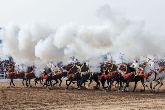 Horsemen Charge Fire Their Rifles Loaded Editorial Stock Photo - Stock ...