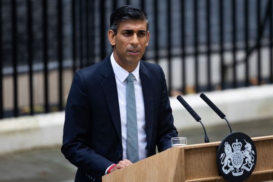 Rishi Sunak Makes His First Speech Editorial Stock Photo - Stock Image ...