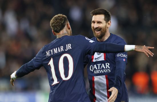 Paris Saintgermains Neymar L Lionel Messi Editorial Stock Photo - Stock ...