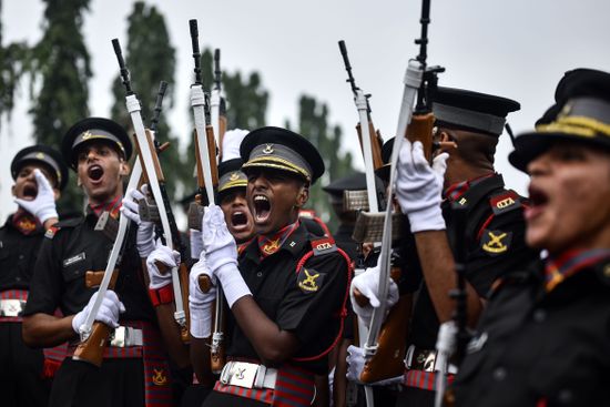 Indian Army Cadets Celebrate They Take Editorial Stock Photo - Stock ...