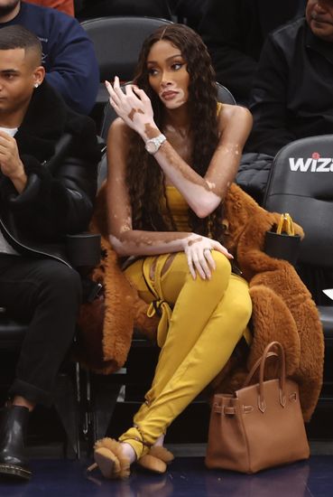 Winnie Harlow Attends Washington Wizards Vs Editorial Stock Photo