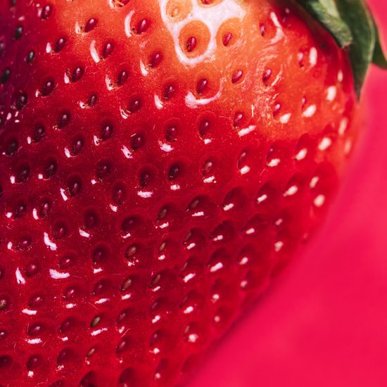 Macro Strawberry Texture Resolution High Quality Editorial Stock Photo