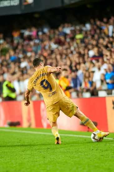 Robert Lewandowski Forward Barcelona Seen Action Editorial Stock Photo ...