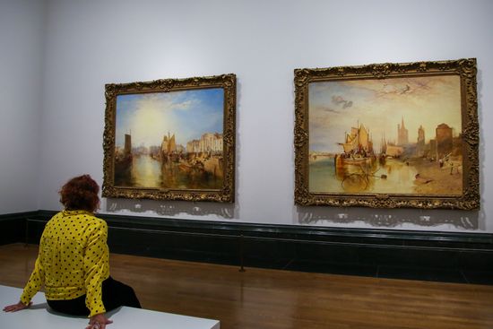 National Gallery Staff Member Views British Editorial Stock Photo ...