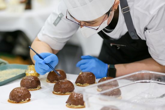 Chef Makes Desserts During Coex Food Editorial Stock Photo - Stock