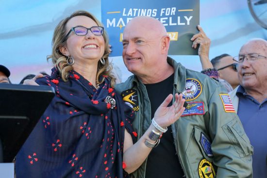 Senator Mark Kelly His Wife Congresswoman Editorial Stock Photo - Stock