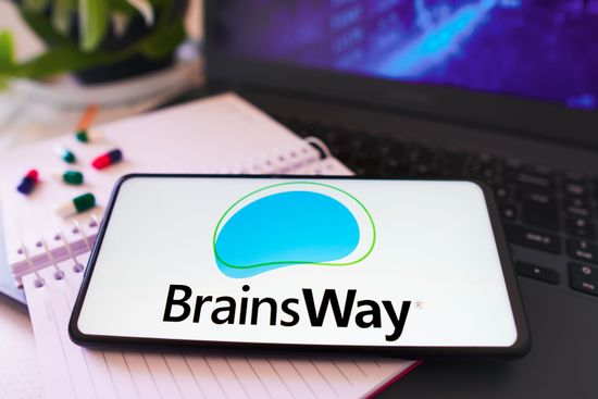 This Photo Illustration Brainsway Logo Displayed Editorial Stock Photo ...