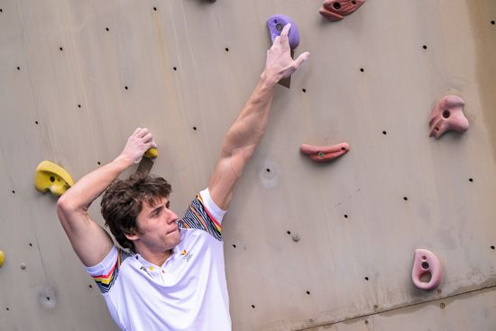 Belgian Climber Nicolas Collin Pictured Action Editorial Stock Photo