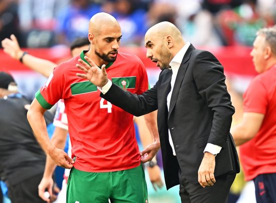 Moroccos Head Coach Walid Regragui R Editorial Stock Photo - Stock ...