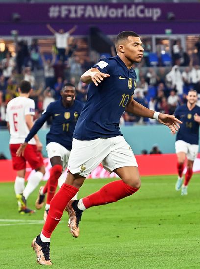 Kylian Mbappe France Celebrates After Scoring Editorial Stock Photo ...