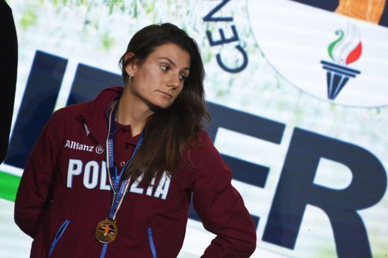 Olympic Stadium Rome Federica Cesarini Winner Editorial Stock Photo