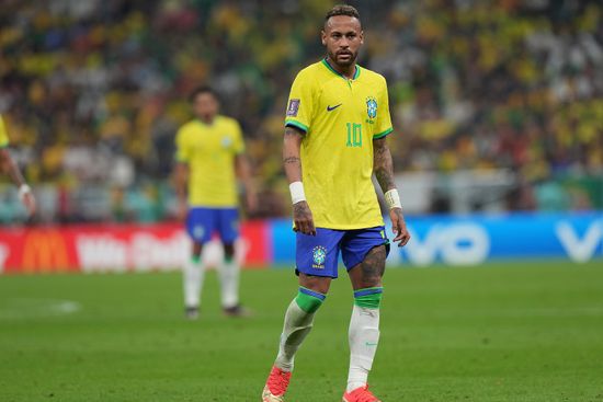 Lusail Qatar 24112022 Brazils Forward Neymar Editorial Stock Photo ...