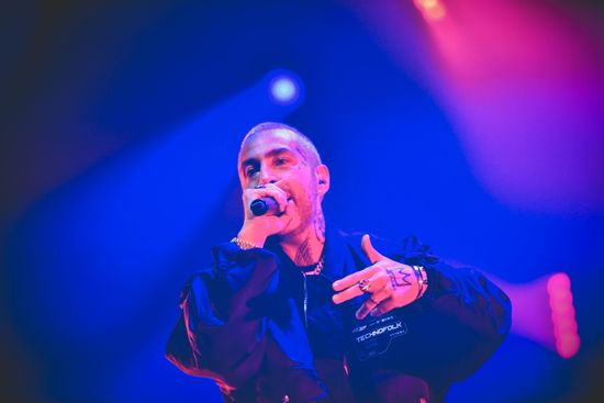 Italian Rapper Luche Performs Live Palapartenope Editorial Stock Photo ...