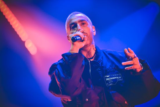 Italian Rapper Luche Performs Live Palapartenope Editorial Stock Photo ...